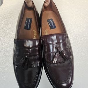Bostonian Classics Mahogany Tassel Loafers Men's Leather Dress Shoes Size 11.5
